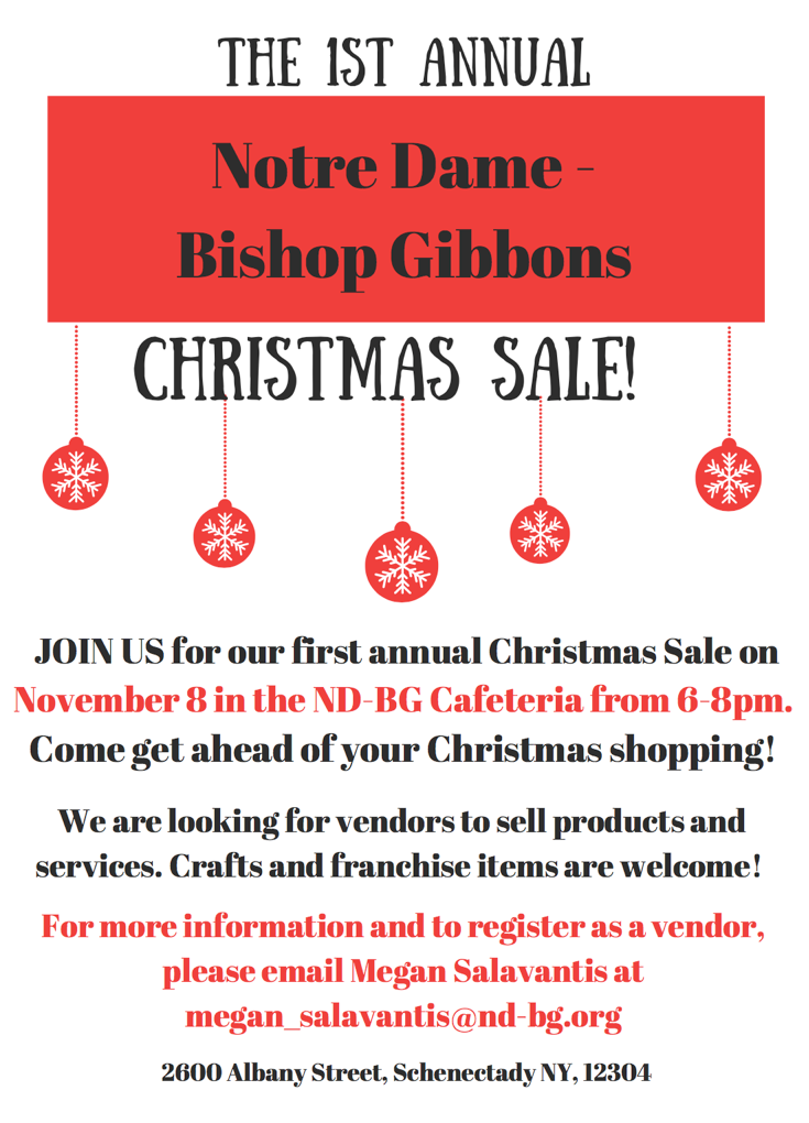 Christmas Sale: 11/8/17, 6-8pm Christmas Sale: 11/8/17, 6-8pm